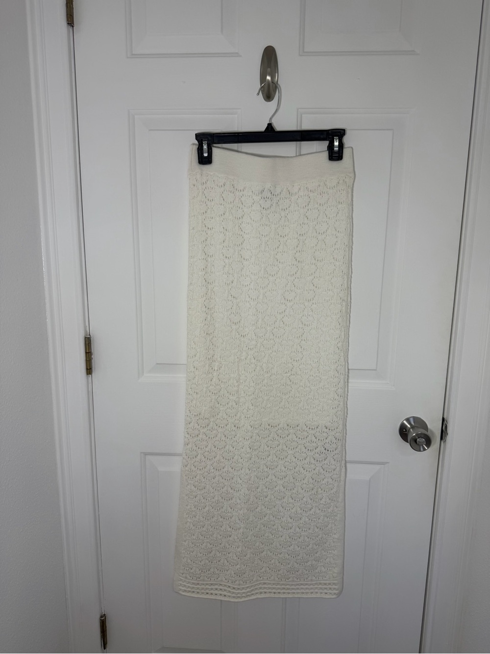 INC Women's Cream Knit Maxi Skirt